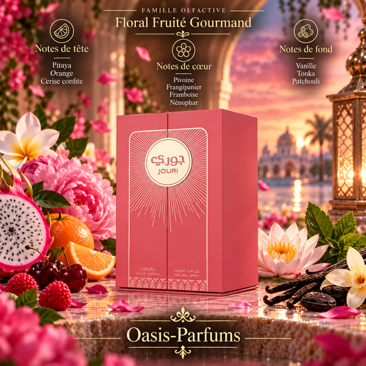 Jouri - Lattafa - Eau de Parfum Femme 100ml Floral, Fruité, Gourmand