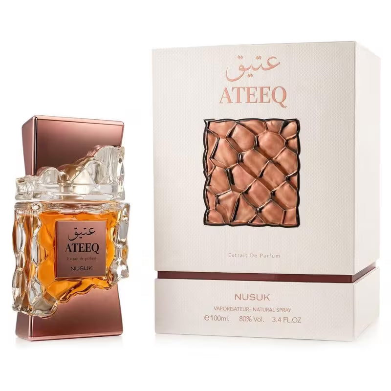 Ateeq Nusuk - Extrait de Parfum Homme - Oriental Miellé Boisé