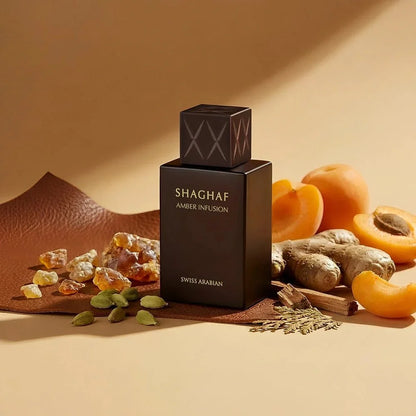 Shaghaf Amber Infusion - Swiss Arabian - Parfum Unisexe 75ml Oriental,Ambré, Boisé