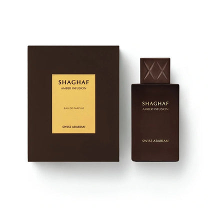 Shaghaf Amber Infusion - Swiss Arabian - Parfum Unisexe 75ml Oriental,Ambré, Boisé