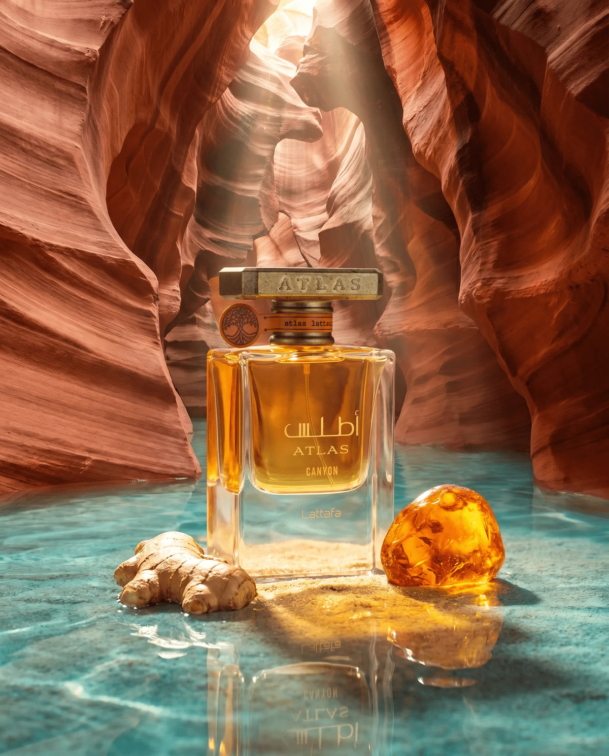Atlas Canyon - Lattafa - Eau de Parfum unisexe 55ml Hespéridée, Ambrée, Marine