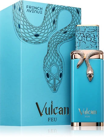 Vulcan Feu French Avenue - packaging et flacon du parfum épicé boisé