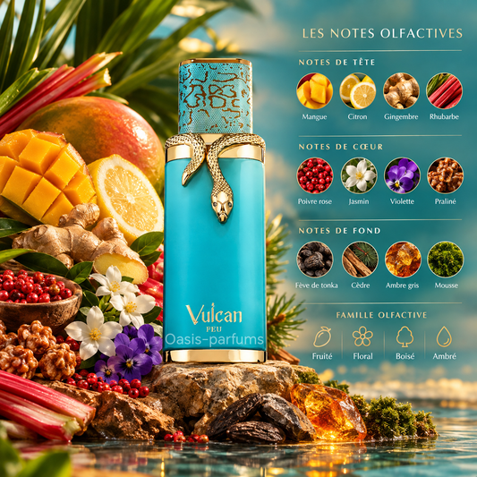 Vulcan Feu French Avenue - Parfum Mixte Intense, Épicé et longue tenue