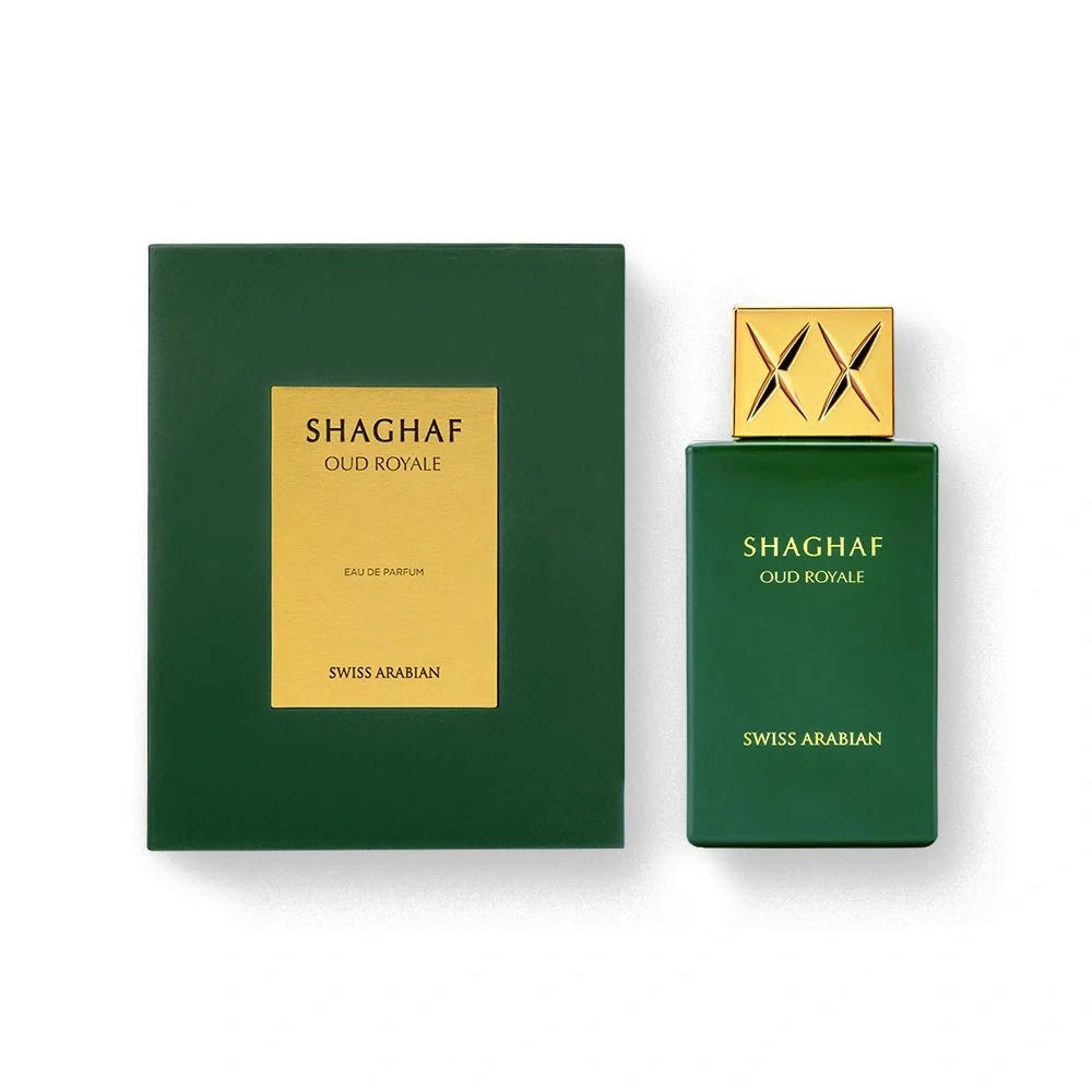 Shaghaf Oud Royale - Swiss Arabian -Eau de Parfum unisexe 75ml Boisée, Épicée, Orientale