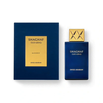 Shaghaf Oud Azraq - Swiss Arabian - Parfum Unisexe 75ml, Oriental, Boisé, Vanillé
