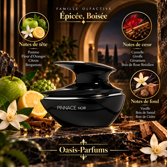 Pinnace Noir - French Avenue - Eau de Parfum mixte 100ml Épicée, Boisée