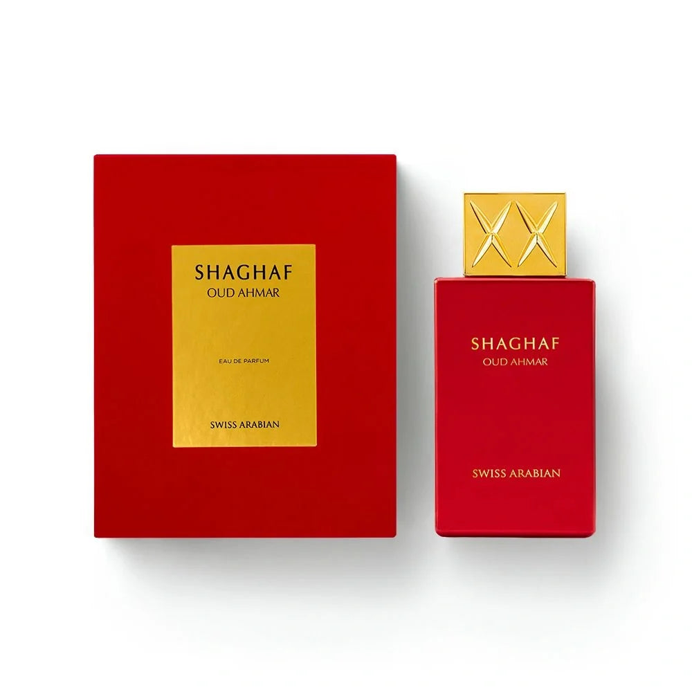 Shaghaf Oud Ahmar - Swiss Arabian - Parfum Unisexe 75ml Floral, Fruité, Boisé, Ambré