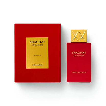 Shaghaf Oud Ahmar - Swiss Arabian - Parfum Unisexe 75ml Floral, Fruité, Boisé, Ambré