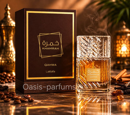 Khamrah Qahwa Lattafa - Parfum Gourmand Café, Épicé et Longue Tenue