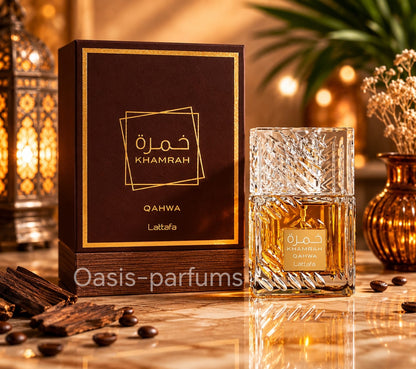 Khamrah Qahwa Lattafa - Parfum Gourmand Café, Épicé et Longue Tenue