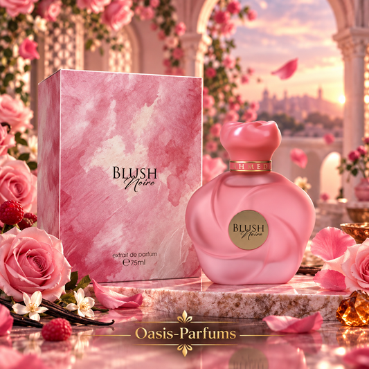 Blush Noire - Ahmed Al Maghribi - Extrait de Parfum Unisexe 75ml Oriental, Floral, Musqué