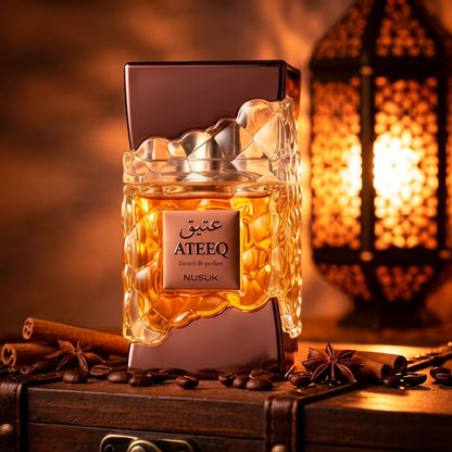 Ateeq Nusuk - Extrait de Parfum Homme - Oriental Miellé Boisé
