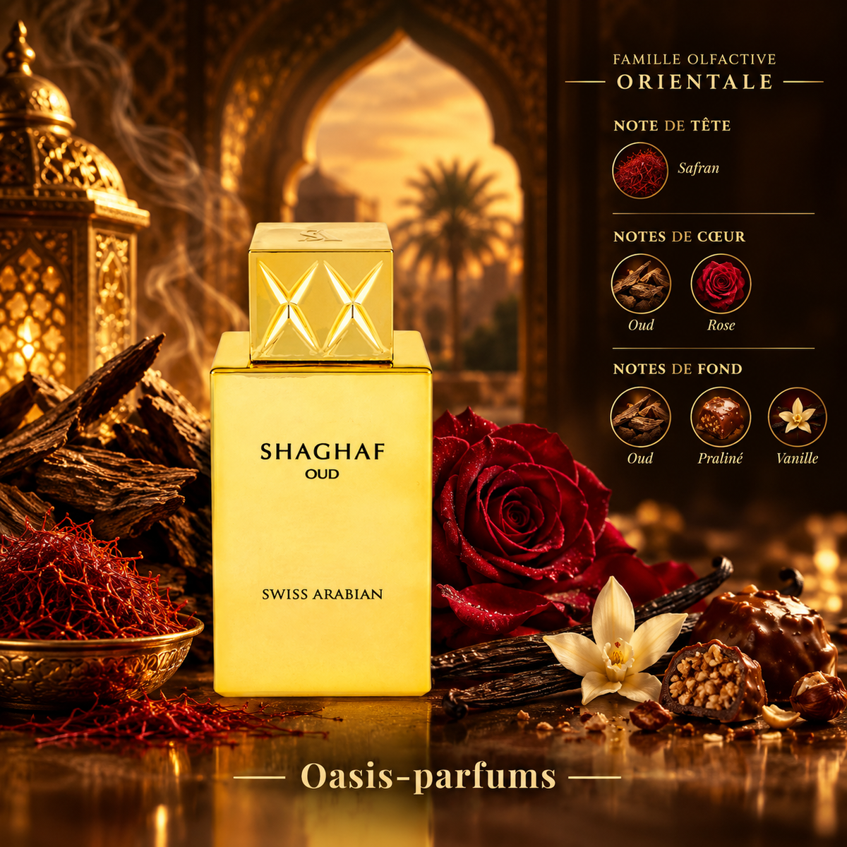 Shaghaf Oud - Swiss Arabian - Parfum Mixte 75ml Oriental