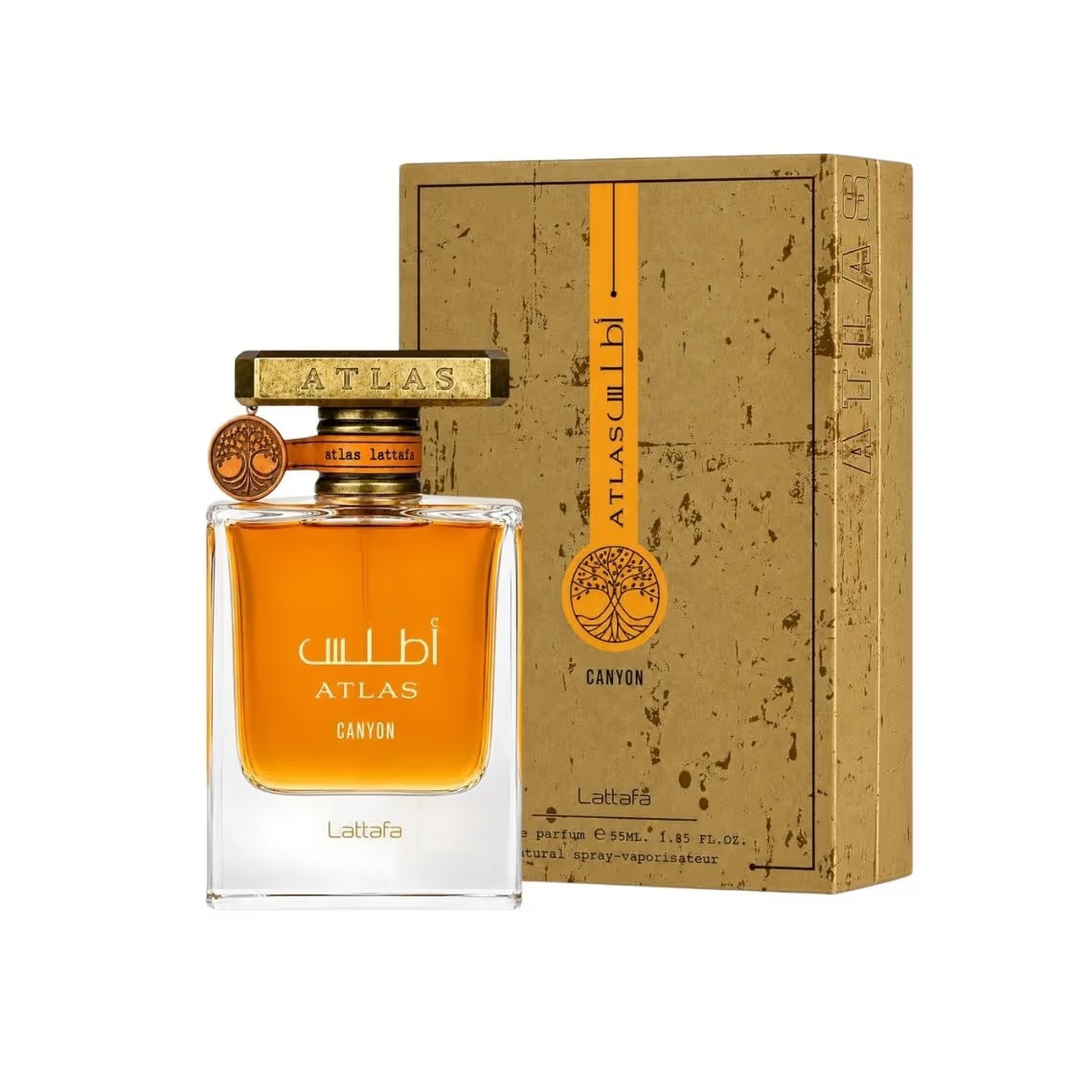 Atlas Canyon - Lattafa - Eau de Parfum unisexe 55ml Hespéridée, Ambrée, Marine