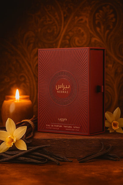 Nebras Lattafa - un parfum gourmande qui laisse une empreinte inoubliable