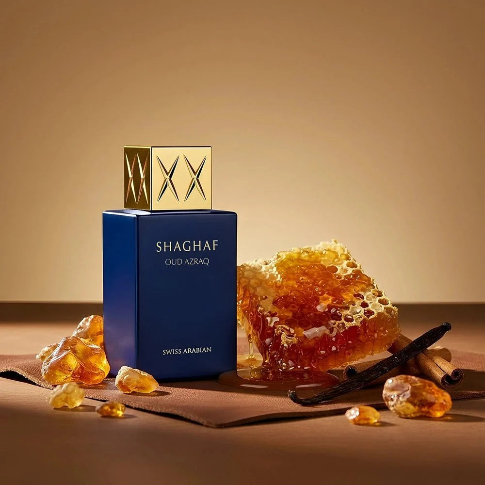 Shaghaf Oud Azraq - Swiss Arabian - Parfum Unisexe 75ml, Oriental, Boisé, Vanillé