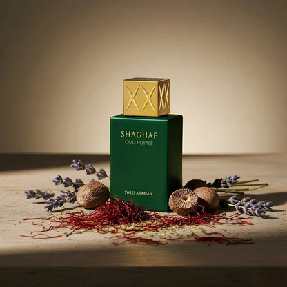 Shaghaf Oud Royale - Swiss Arabian -Eau de Parfum unisexe 75ml Boisée, Épicée, Orientale