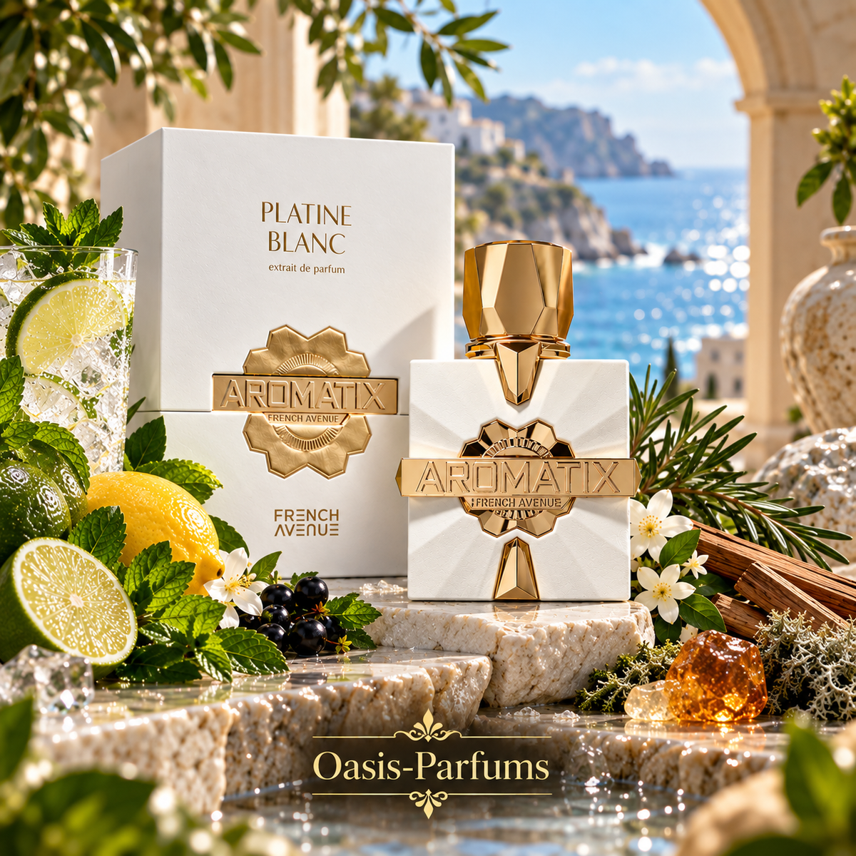 Platine Blanc - French Avenue - Eau de Parfum unisexe 100ml Fraîche, Citronnée, Florale