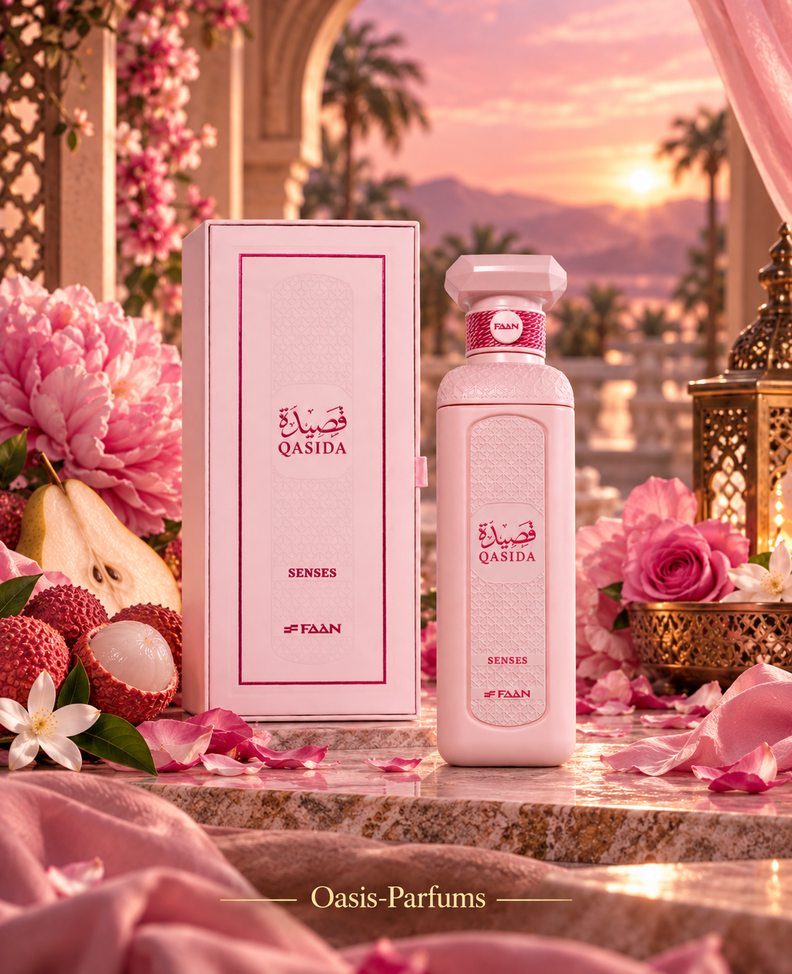 Qasida Senses - Faan - Eau de Parfum unisexe 200ml Floral, Fruité, Gourmande