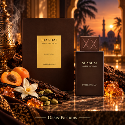 Shaghaf Amber Infusion - Swiss Arabian - Parfum Unisexe 75ml Oriental,Ambré, Boisé