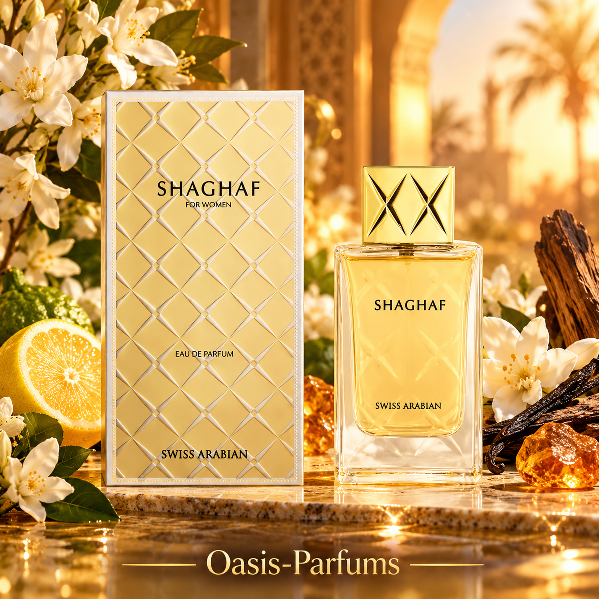 Shaghaf for Women - Swiss Arabian - Parfum Femme 75ml Fruité, Floral, Agrumes
