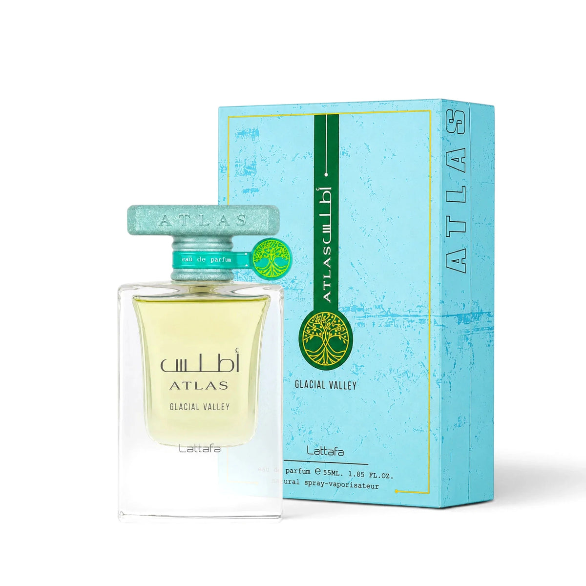 Atlas Glacial Valley - Lattafa - Eau de Parfum unisexe 55ml Aquatique, Fruité, Boisé
